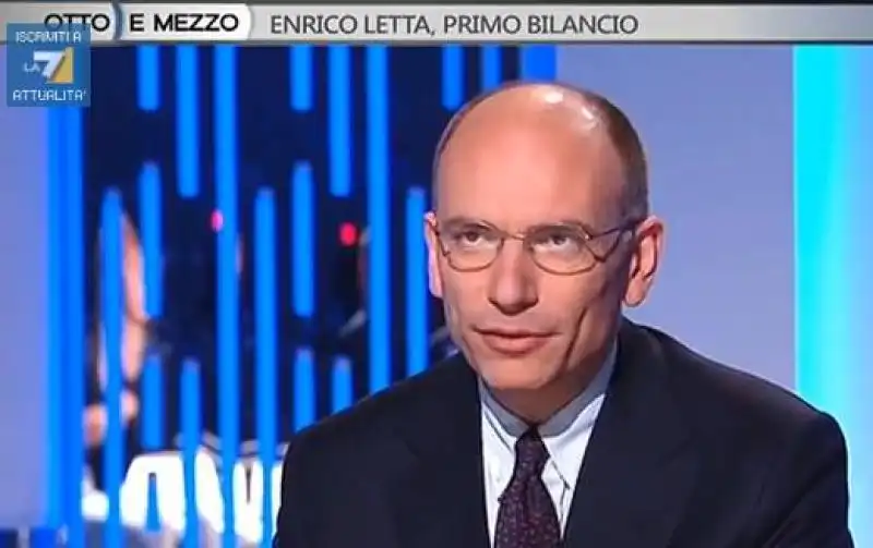 ENRICO LETTA A OTTO E MEZZO DA LILLI GRUBER 