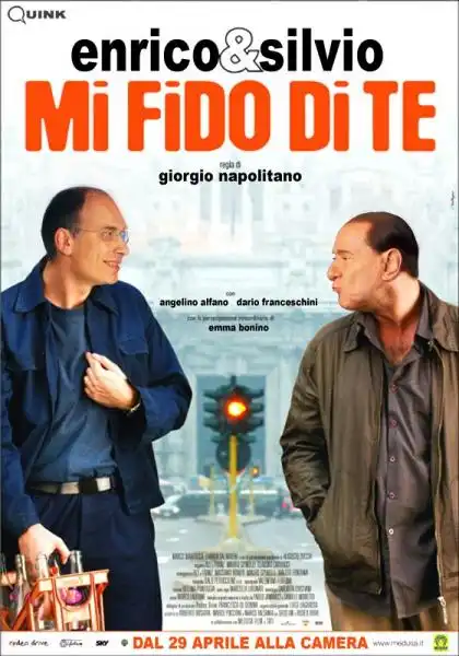 ENRICO LETTA E SILVIO BERLUSCONI 