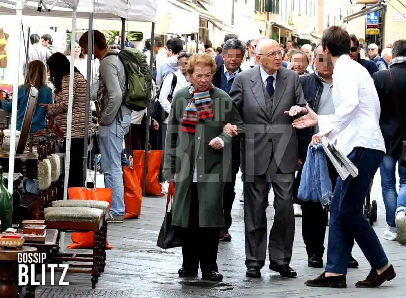 Giorgio e Clio Napolitano a Orbetello 