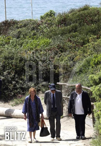 Giorgio e Clio Napolitano all Ultima Spiaggia di Capalbio