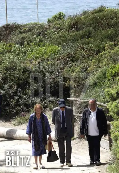 Giorgio e Clio Napolitano all Ultima Spiaggia di Capalbio 