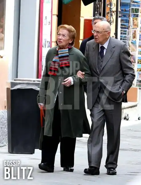 Giorgio e Clio Napolitano a Orbetello 