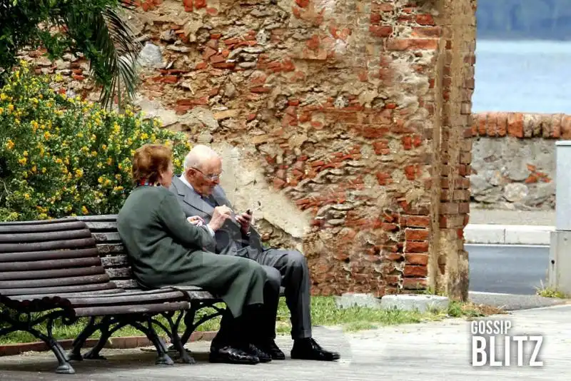 Giorgio e Clio Napolitano a Orbetello 