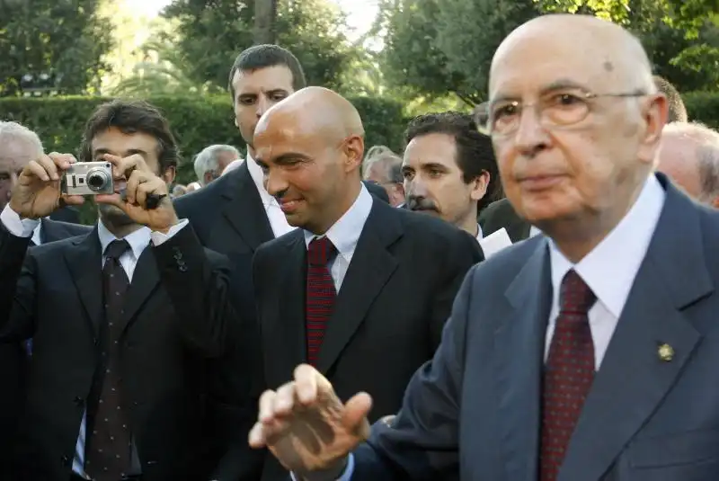 GIULIO E GIORGIO NAPOLITANO FOTO LA PRESSE 