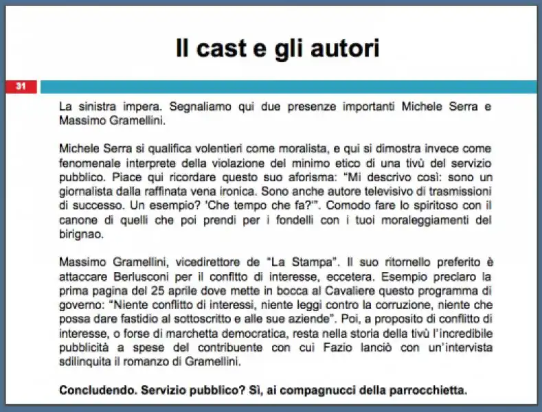 INCHIESTA DI RENATO BRUNETTA SU CHE TEMPO CHE FA 