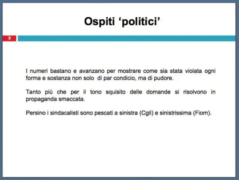 INCHIESTA DI RENATO BRUNETTA SU CHE TEMPO CHE FA 