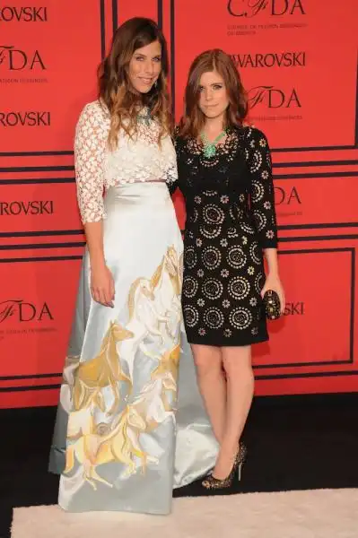 Irene Neuwirth and Kate Mara in Dolce Gabbana 