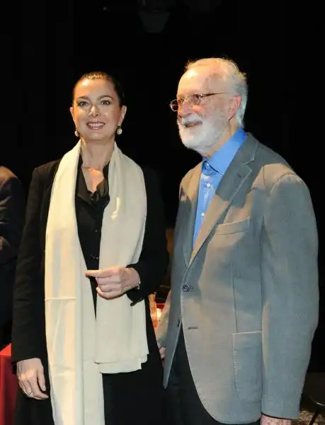 Laura Boldrini e Eugenio Scalfari 