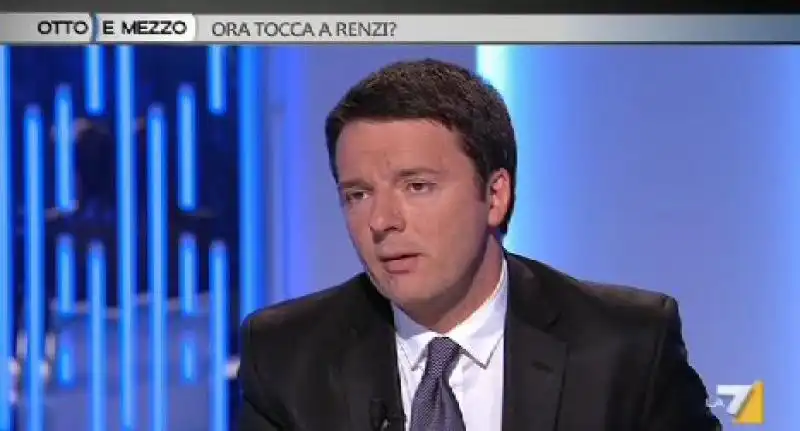 MATTEO RENZI A OTTO E MEZZO DA LILLI GRUBER 