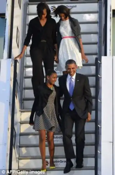 GLI OBAMA ARRIVANO A BERLINO 