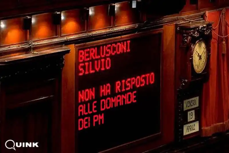 SILVIO BERLUSCONI CAMERA MAGISTRATI 