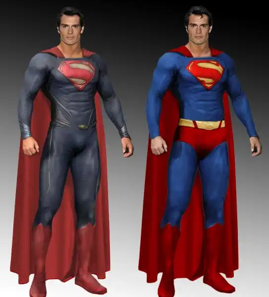 Vecchio costume e nuovo costume SUPERMAN 