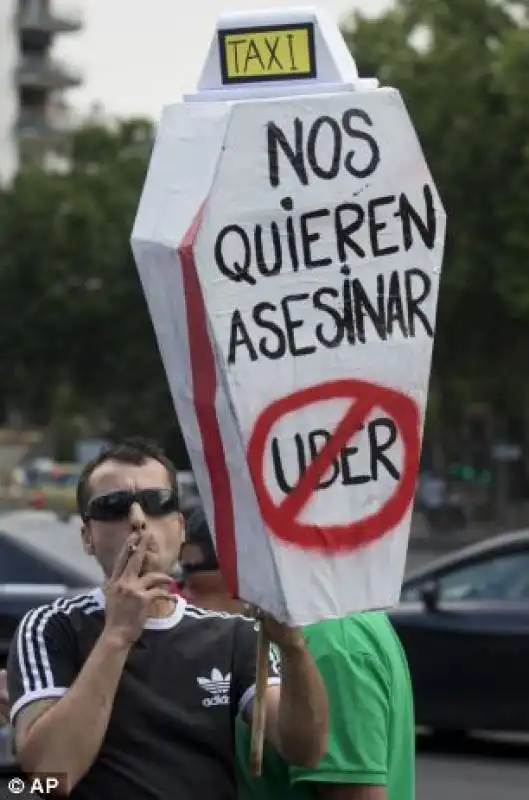 contro uber a madrid