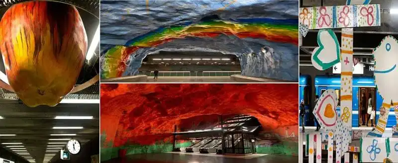 galleria d arte sotto la metro di stoccolma