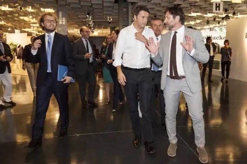 luca lotti e matteo renzi al pitti