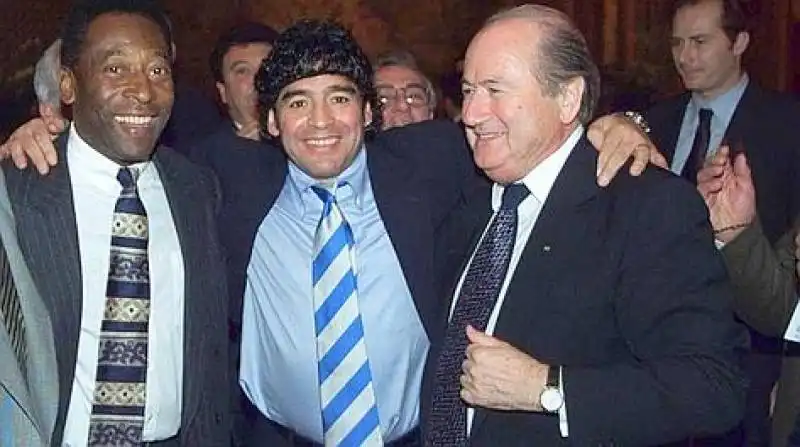 maradona blatter pelè