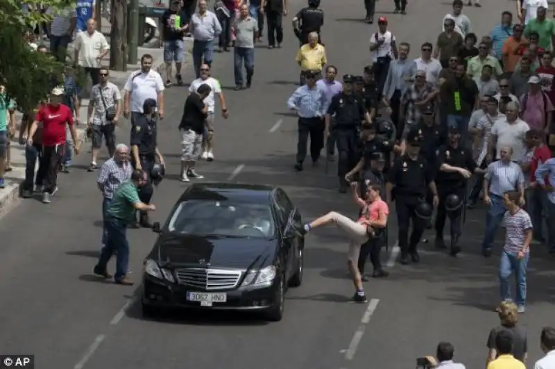 protesta taxi a madrid