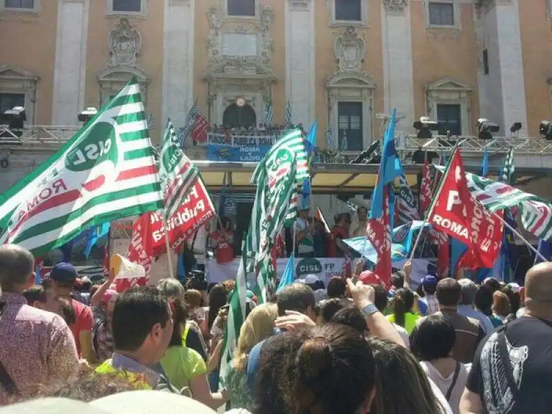 sciopero dipendenti del comune di roma 1 