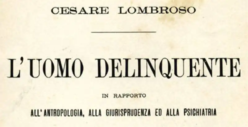 studi di lombroso 