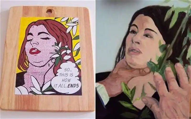 sul sito di saatchi in vendita i quadri di lui che strozza nigella lawson 9