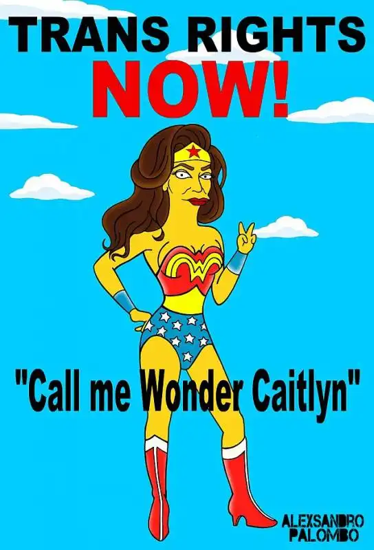 caitlyn jenner come wonder woman