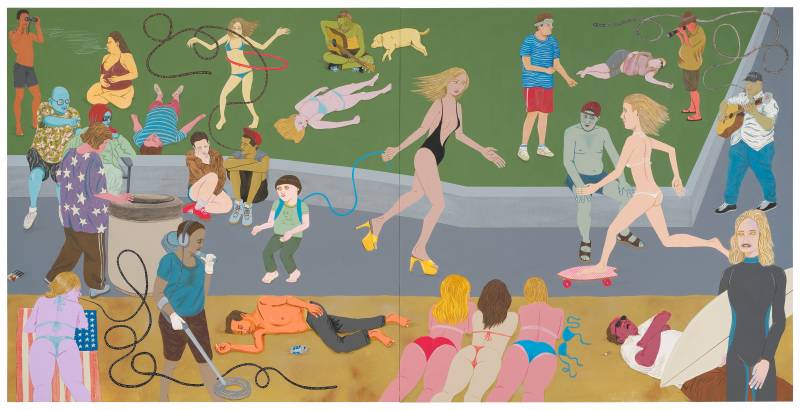 ed templeton huntington beach acrilico su pannello di legno 122 x 244 cm 2013