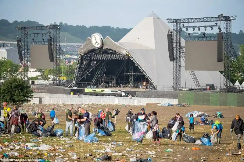 il palco a fine festival