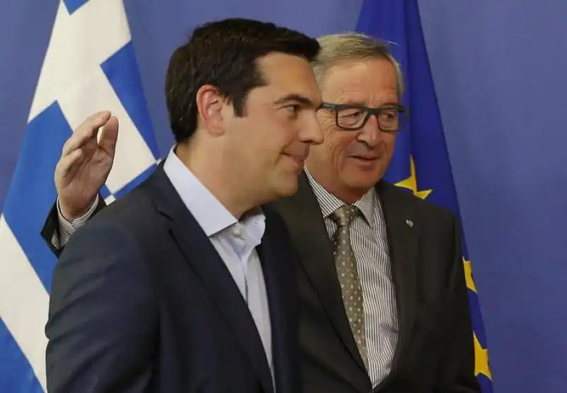 Juncker e Tsipras  