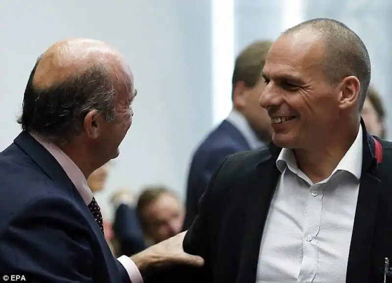 luis de guindos e yanis varoufakis