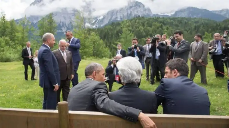 OBAMA LAGARDE E RENZI