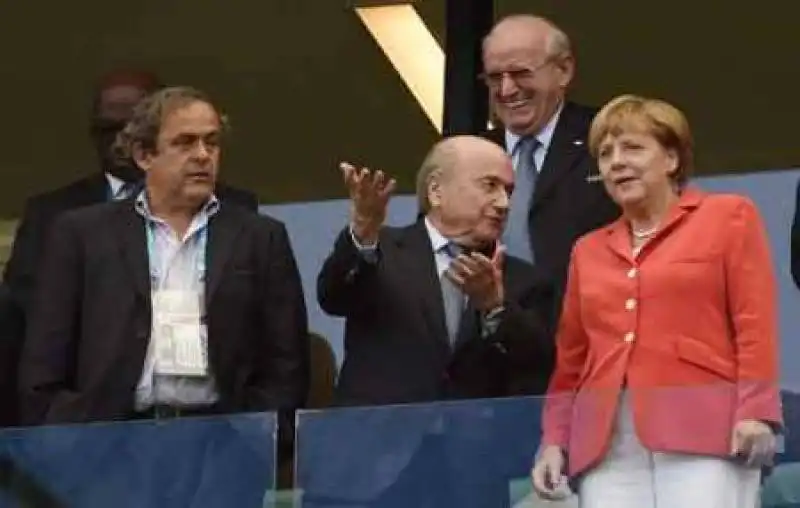 platini merkel blatter