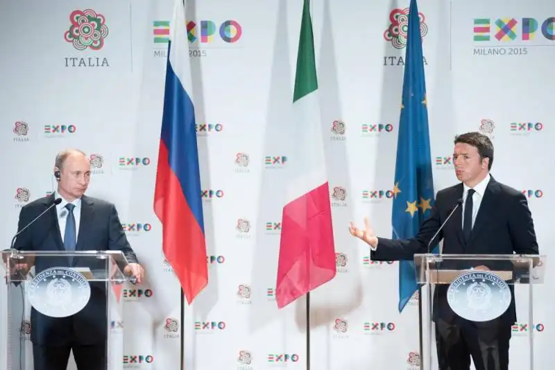 RENZI E PUTIN A EXPO 2015