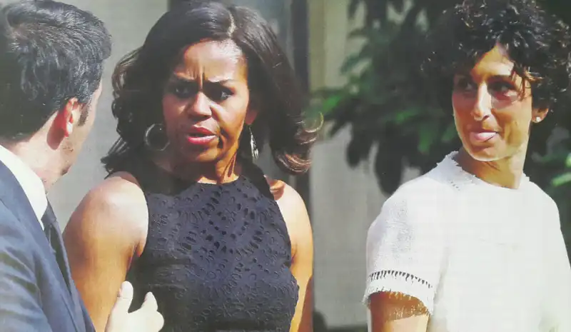 RENZI - MICHELLE OBAMA - AGNESE LANDINI