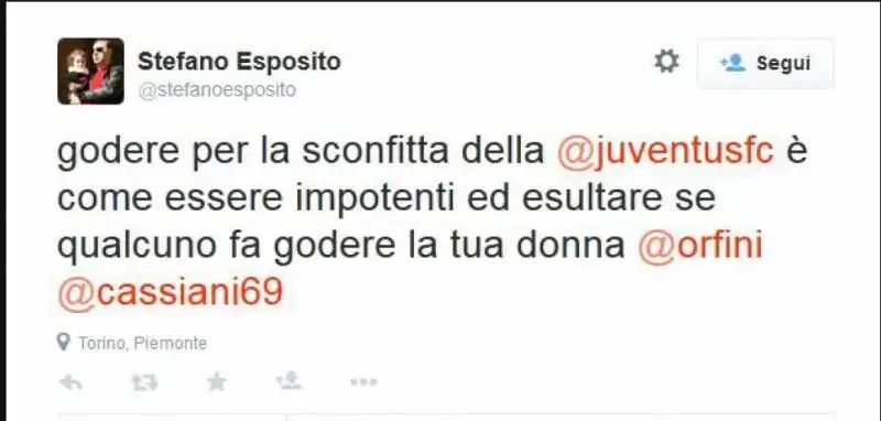 TWEET DI STEFANO ESPOSITO