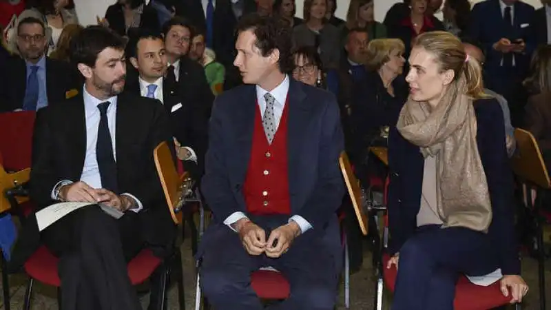 andrea agnelli john elkann lavinia borromeo