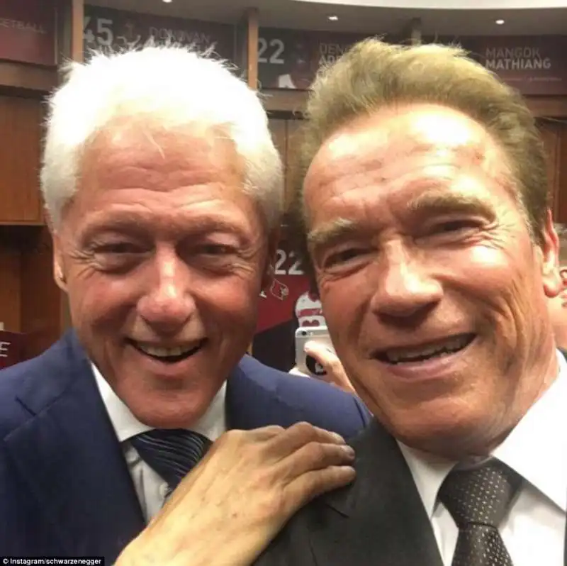 arnold schwarzenegger con bill clinton