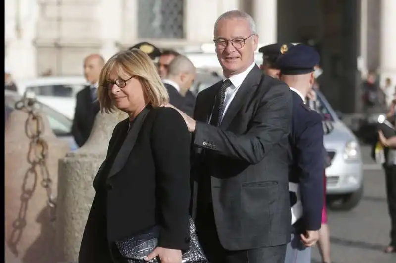 claudio ranieri con la moglie rosanna