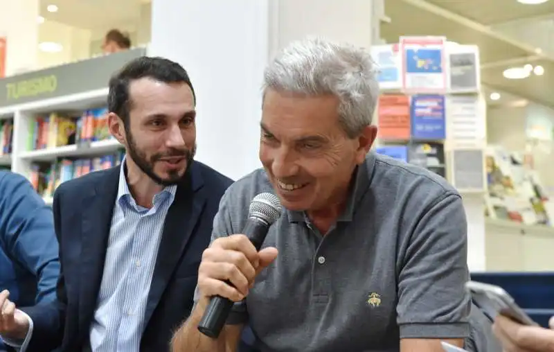 davide vecchi con antonio padellaro