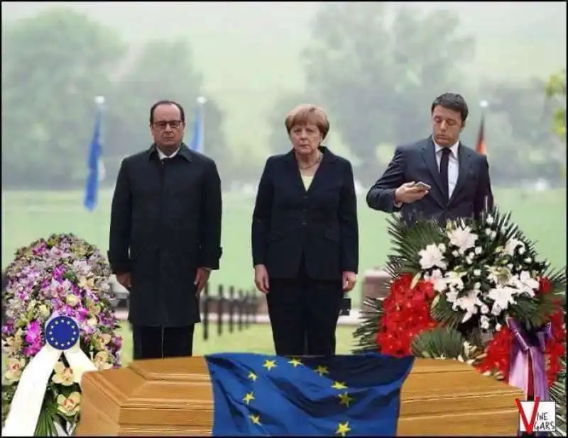 EUROPA ADDIO  - HOLLANDE MERKEL RENZI 0076