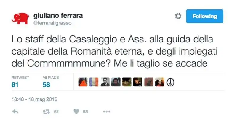 giuliano ferrara su virginia raggi 