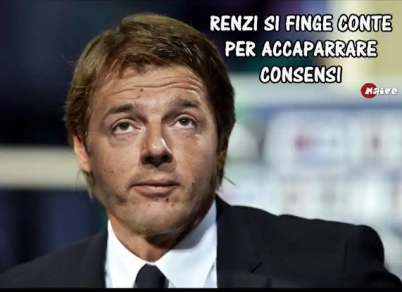 matteo renzi come antonio conte