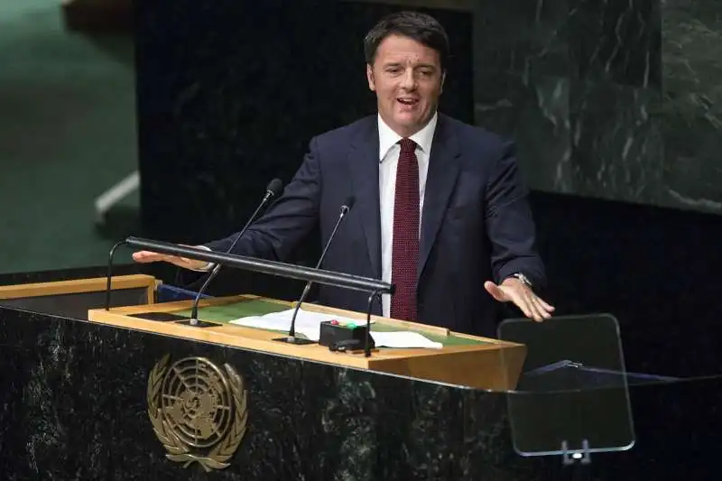 MATTEO RENZI ONU