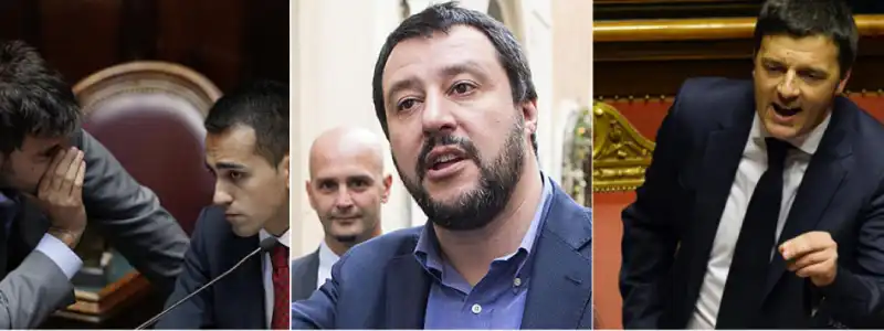 SALVINI RENZI DI MAIO