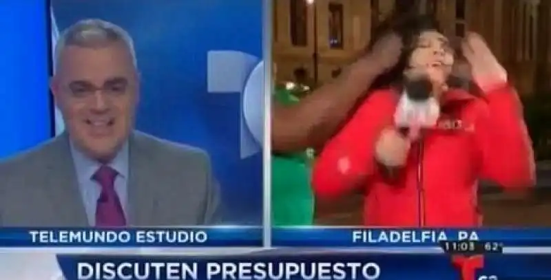 usa, attacco in diretta tv  pugno in faccia alla giornalista durante il collegamento 49