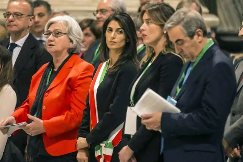 VIRGINIA RAGGI E MARIA ELENA BOSCHI