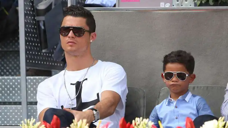 cristiano ronaldo con il figlio 