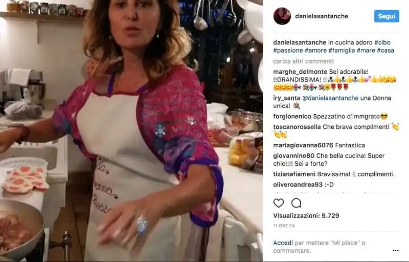 DANIELA SANTANCHE IN CUCINA