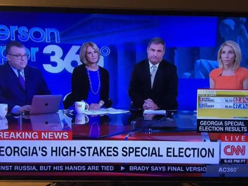 le facce del panel cnn sulla vittoria repubblicana in georgia