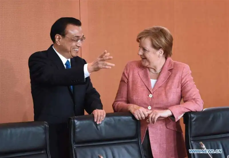 li keqiang  angela merkel 