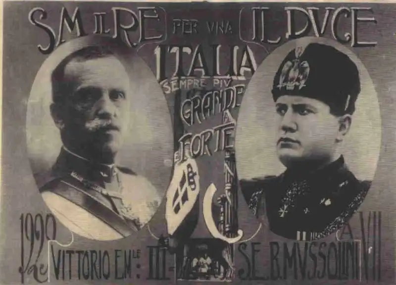 VITTORIO EMANUELE III E MUSSOLINI